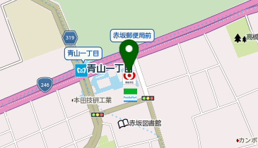 三菱UFJ銀行 青山通支店の地図画像