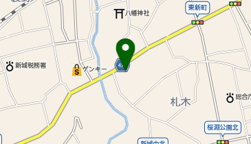 三菱UFJ銀行 新城支店の地図画像
