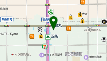 三菱UFJ銀行 京都支店の地図画像