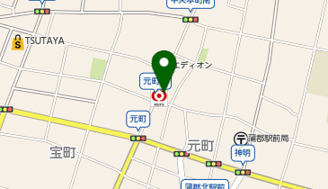 三菱UFJ銀行 蒲郡支店の地図画像