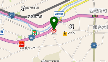 三菱UFJ銀行 瀬戸支店の地図画像