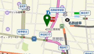三菱UFJ銀行 岐阜支店の地図画像