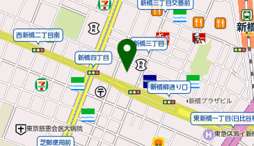 三菱UFJ銀行 新橋支店の地図画像