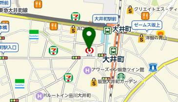 三菱UFJ銀行 大井支店の地図画像