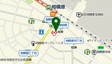 三菱UFJ銀行 相模原支店の地図画像