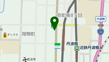カラープラス丹波橋店の地図画像
