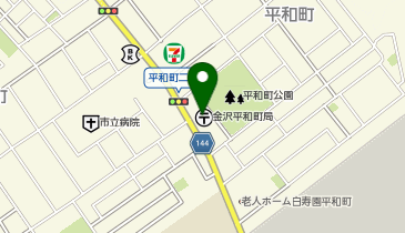 カラープラス 金沢平和町店の地図画像