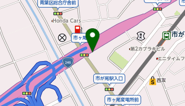 カラープラス 市ケ尾店の地図画像