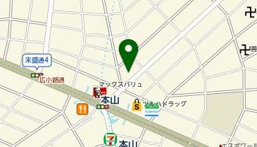 カラープラス 本山店の地図画像