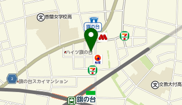 カラープラス旗の台店の地図画像
