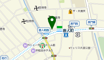 カラープラス 唐人町店【2026年9月14日オープン】の地図画像