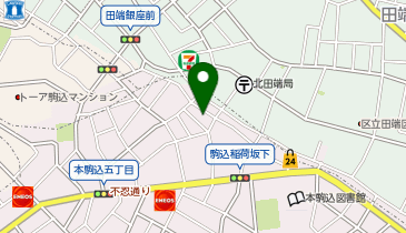 カラープラス 駒込店の地図画像