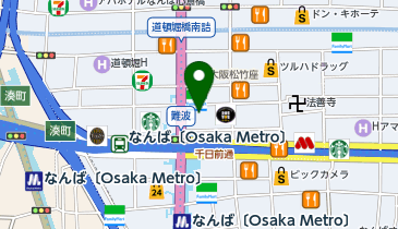 銀座グラティア 難波店(大阪府)の地図画像