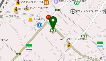 銀座グラティア 柏店(千葉県)の地図画像