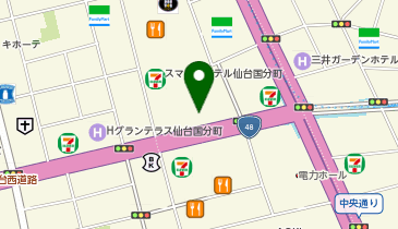 銀座グラティア 仙台店(宮城県)の地図画像