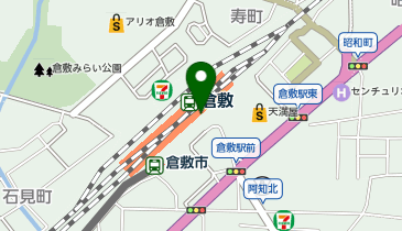 銀座グラティア さんすて倉敷店(岡山県)の地図画像