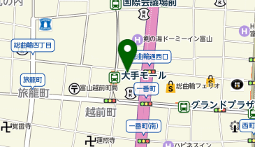 銀座グラティア 富山店(富山県)の地図画像