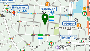 銀座グラティア 博多駅前店(福岡県)の地図画像