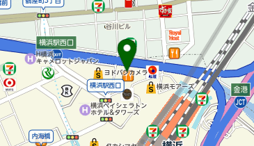 銀座グラティア 横浜西口店(神奈川県)の地図画像