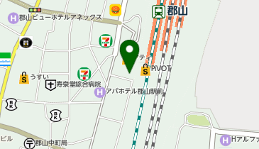 銀座グラティア 郡山駅前店(福島県)の地図画像