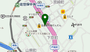 銀座グラティア 佐世保店(長崎県)の地図画像