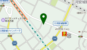 銀座グラティア 三河安城店(愛知県)の地図画像