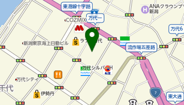 銀座グラティア 新潟ラブラ2店(新潟県)の地図画像