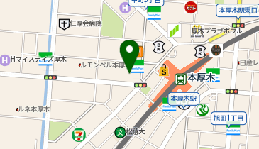 銀座グラティア 本厚木駅前店(神奈川県)の地図画像