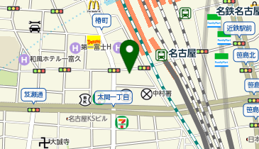 銀座グラティア 名古屋駅前店(愛知県)の地図画像