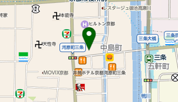 明治屋ストアー 京都三條ストアーの地図画像