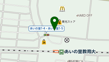 日本一 東光ストアあいの里店の地図画像