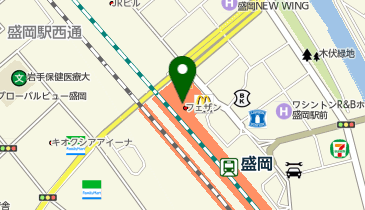 日本一 盛岡フェザン店の地図画像