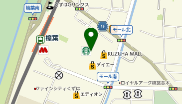 日本一 KUZUHA MALL店の地図画像