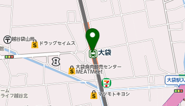 日本一 大袋店の地図画像