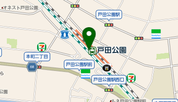 日本一 BEANS戸田公園店の地図画像