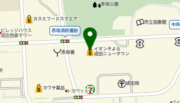 日本一 そよら成田ニュータウン店の地図画像
