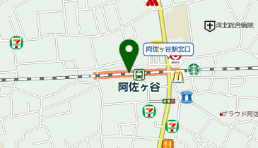 日本一 ビーンズ阿佐ケ谷店の地図画像