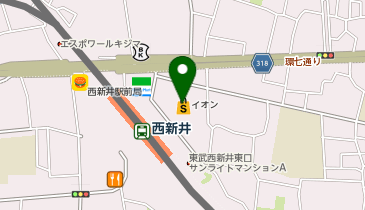 日本一 イオン西新井店の地図画像