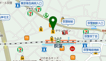 日本一 西友荻窪店の地図画像