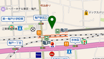 日本一 アトレ亀戸店の地図画像
