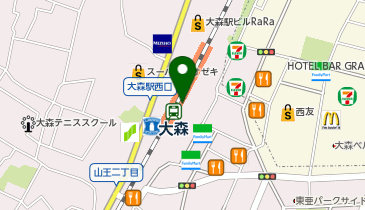 日本一 アトレ大森とうきゅう店の地図画像