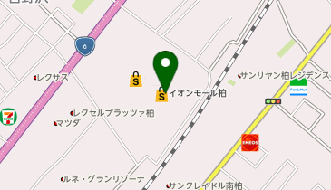 日本一 イオンモール柏店の地図画像