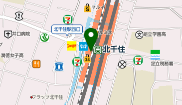 日本一 ルミネ北千住店の地図画像