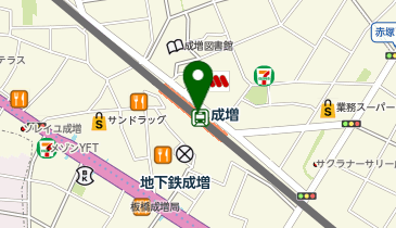 日本一 EQUIA成増店の地図画像