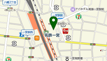 日本一 アスティ一宮店の地図画像