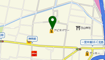 日本一 アピタ木曽川店の地図画像