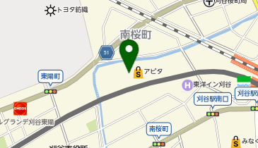 日本一 アピタ刈谷店の地図画像