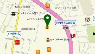 日本一 イオンスタイル岡崎店の地図画像