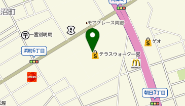 日本一 テラスウォーク一宮店の地図画像