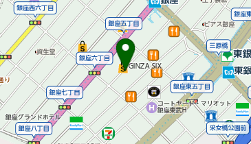 【BoConcept】銀座店の地図画像